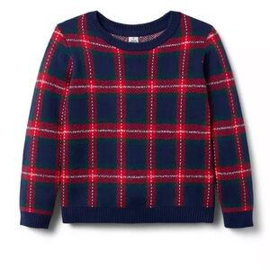 Janie and Jack Holiday Plaid Tartan Sweater
